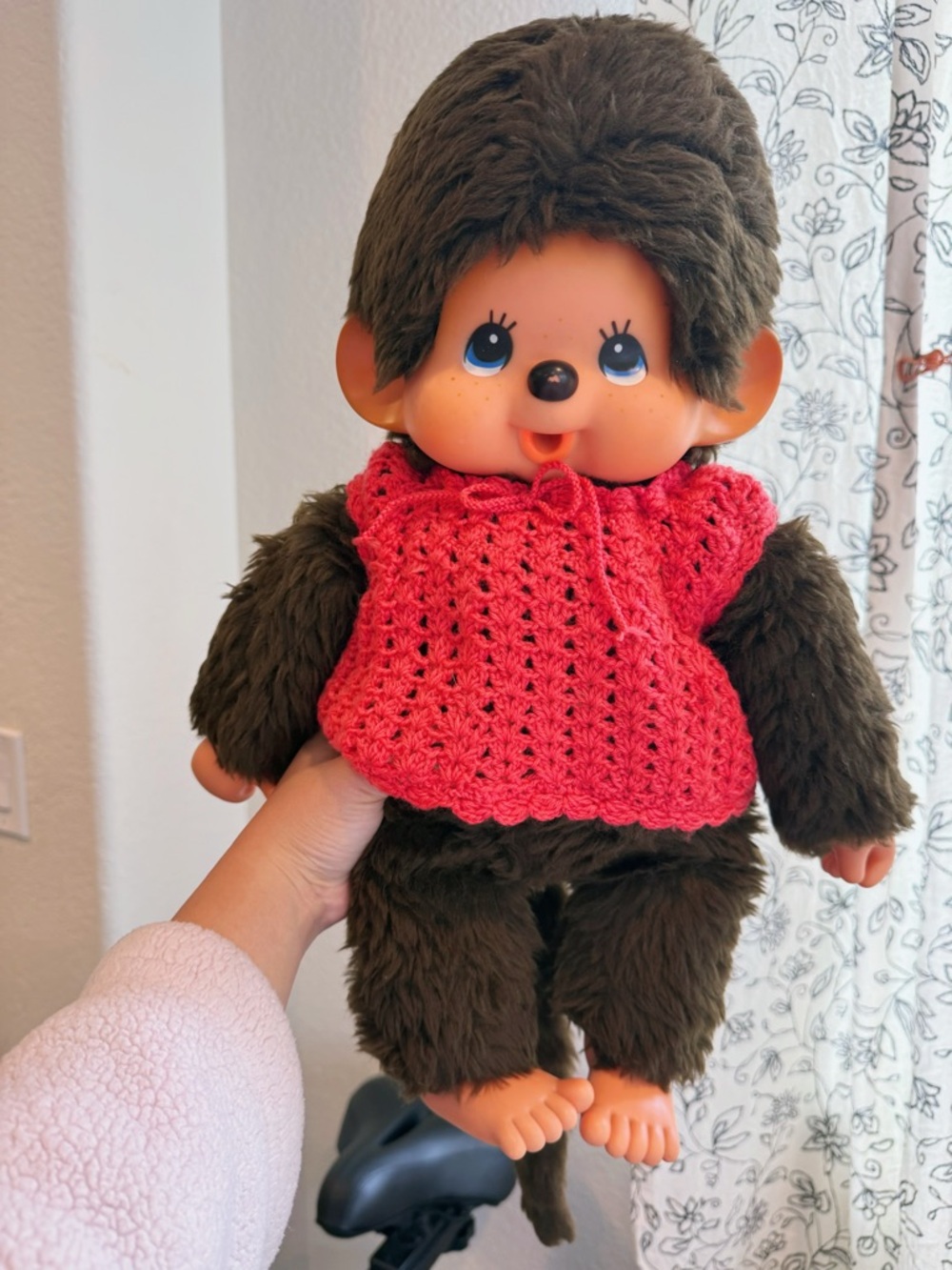 Rare 1970s Vintage large Monchhichi boy doll